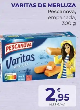 SPAR VARITAS DE MERLUZA Pescanova, empanada, 300 g oferta