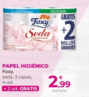 SPAR PAPEL HIGIÉNICO Foxy oferta