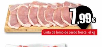 Unide Supermercados Cinta de lomo de cerdo fresca, el kg oferta