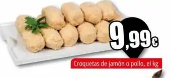 Unide Supermercados Croquetas de jamón o pollo, el kg oferta