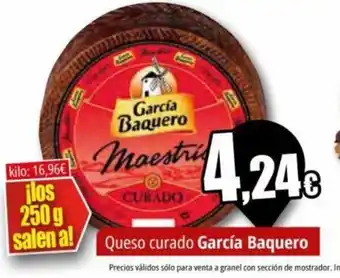 Unide Supermercados Queso curado García Baquero oferta