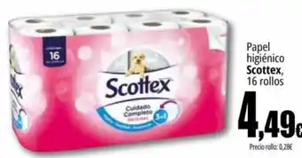 Unide Supermercados Papel higiénico Scottex, 16 rollos oferta