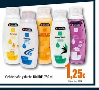 Unide Supermercados Gel de baño y ducha UNIDE, 750 ml oferta
