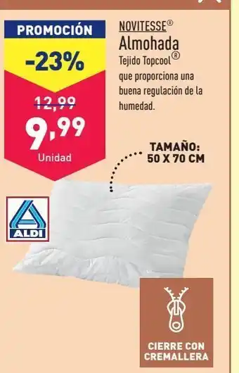 ALDI Almohada novitesse oferta