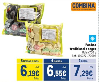 Makro Pan bao tradicional o negro oferta