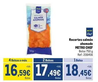 Makro Recortes salmón ahumado METRO CHEF oferta