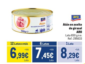 Makro Atún en aceite de girasol ARO oferta