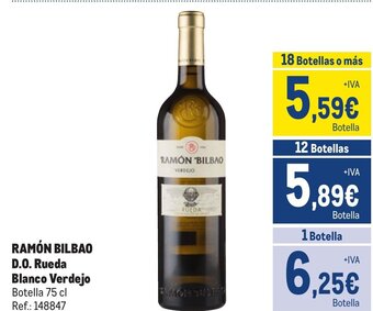 Makro RAMÓN BILBAO D.O. Rueda Blanco Verdejo oferta
