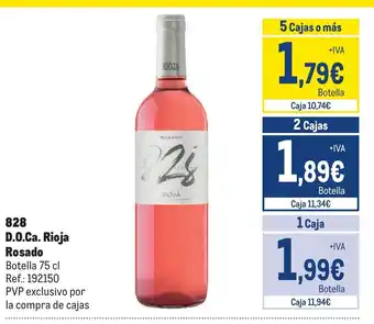 Makro 828 D.O.Ca. Rioja Rosado oferta