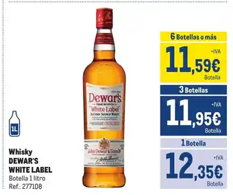 Makro Whisky DEWAR'S WHITE LABEL oferta