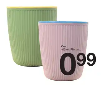 Zeeman Vaso 400 ml. Plástico. oferta