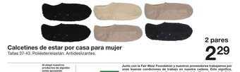 Zeeman Calcetines de estar por casa para mujer oferta