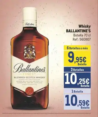 Makro Whisky BALLANTINE'S Botella 70 cl Ref.: 560807 oferta