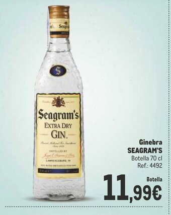 Makro Ginebra SEAGRAM'S Botella 70 cl Ref.: 4492 oferta