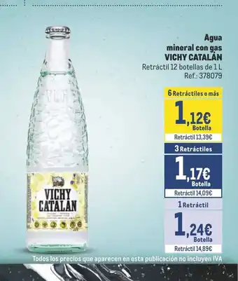 Makro Agua mineral con gas oferta