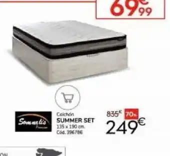 Conforama Colchon SUMMER SET 135 x 190 cm. Cod. 396786 oferta