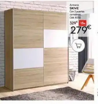 Conforama Armario SKIVE Con 2 puertat oferta