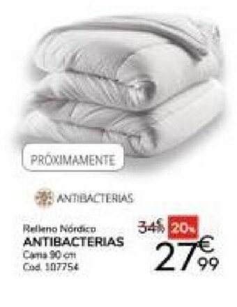 Conforama Relleno Nordico ANTIBACTERIAS Cama 90 cm Cod.107754 oferta