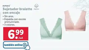 Lidl Sujetador esmara oferta