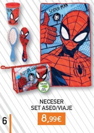 Toy Planet Spiderman neceser aseo viaje accesorios oferta