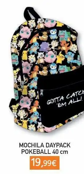 Toy Planet Pokemon mochila daypack pokeball oferta