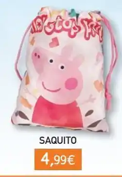 Toy Planet Saquito merendero peppa pig aquarelle oferta