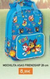 Toy Planet Fun  8,99€  mochilita asas friendship 28 cm oferta