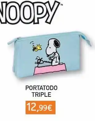Toy Planet Snoopy portatodo triple oferta