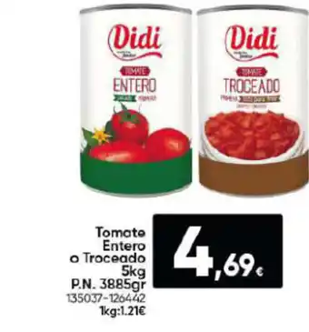 Family Cash Tomate Entero o Troceado 5kg oferta
