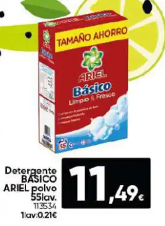 Family Cash Detergente BASICO ARIEL polvo 55lav oferta