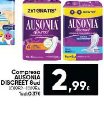 Family Cash Compresa AUSONIA DISCREET oferta