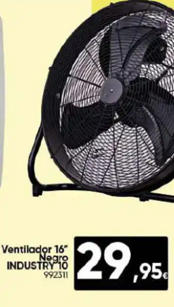 Family Cash Ventilador 16" Negro INDUSTRY 10 oferta