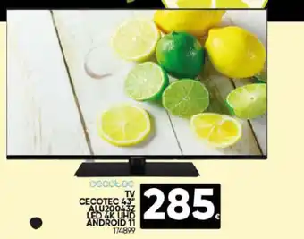 Family Cash TV CECOTEC 43" ALU20043Z LED 4K UHD ANDROID 11 oferta