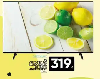 Family Cash TV CECOTEC 50" ALU10050 LED 4K HDR10 ANDROIDTV11 oferta