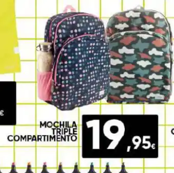MOCHILA TRIPLE COMPARTIMENTO