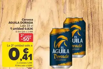 Carrefour Cerveza águila dorada oferta