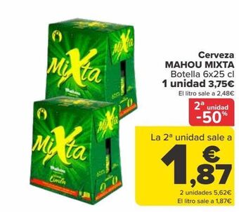 Carrefour Cerveza mahou mixta oferta