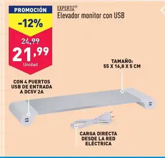 ALDI Elevador monitor con usb oferta