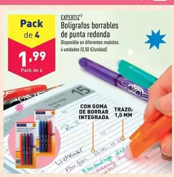 ALDI Bolígrafos borrables de punta redonda oferta