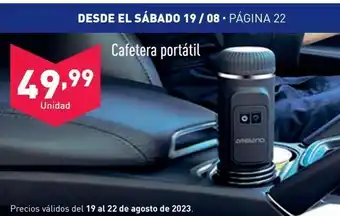 ALDI Cafeteras portátil oferta