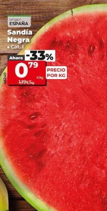 Dia Sandia negra oferta