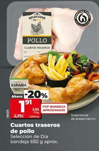 Dia Cuartos traseros de pollo oferta