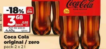Dia Coca cola original / zero oferta