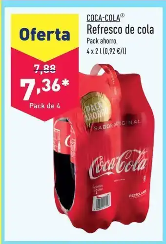 ALDI Refresco de cola coca-cola oferta