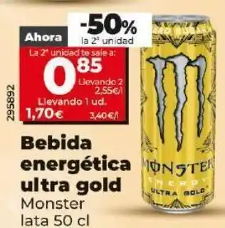 Dia Bebida energetica ultra gold oferta