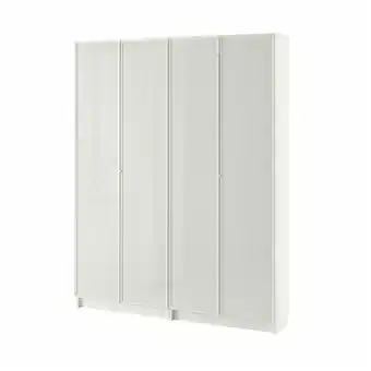 IKEA Billy / högbo comb librerías con puertas vidrio, blanco, 160x202 cm oferta