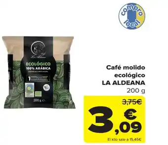 Carrefour Café molido ecológico LA ALDEANA 200 g oferta