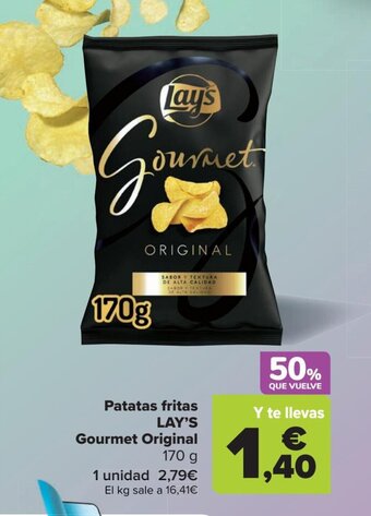 Carrefour Patatas fritas LAY'S Gourmet Original oferta