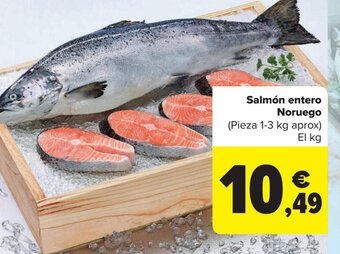 Carrefour Salmón entero Noruego oferta