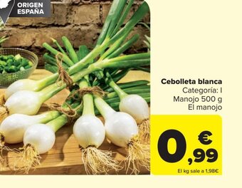 Carrefour Cebolleta blanca oferta